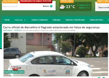 Mau exemplo: Estacionou na faixa de pedestre e ainda ameaçou dono de jornal
