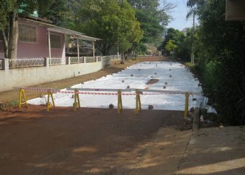 Rua é interditada em Marcelino Ramos