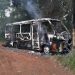 Ônibus é incendiado no interior de Viadutos