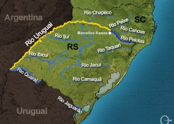 Mapa da Climatempo reforça tese de historiador de que Rio Uruguai nasce em Marcelino Ramos