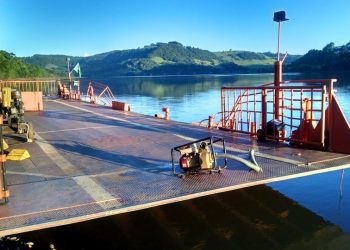 Balsa suspende travessia em Marcelino Ramos em razão de acidente. Não há previsão de retorno