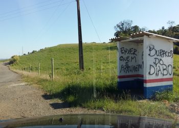 Descaso: Operação tapa-buracos na rodovia entre Piratuba e o RS é suspensa