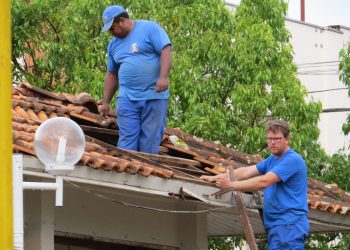 Após vendaval, Marcelino  Ramos fica isolado sem telefone, internet e energia por mais de 5h