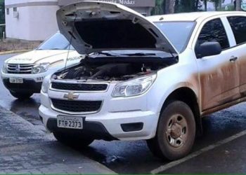 Camionete suspeita de dar cobertura a assaltantes de bancos em Machadinho é localizada pela Brigada