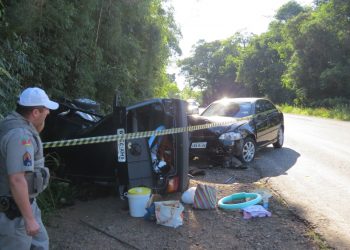 Veículo de Marcelino Ramos se envolve em acidente com morte entre Gaurama e Viadutos