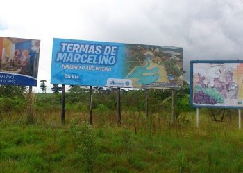 ASCOBOL implanta mais um Outdoor das Termas de Marcelino