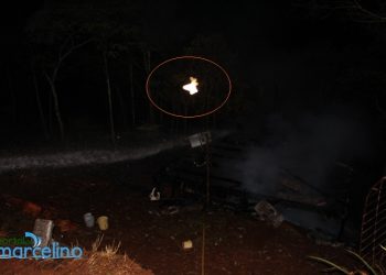 Figura intrigante aparece em foto de incêndio em Marcelino Ramos