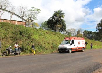 Acidente envolve motos que se deslocavam para Marcelino Ramos para participar de evento