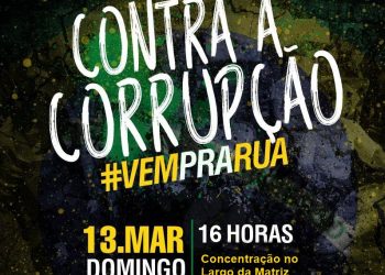 Vem pra Rua: Marcelinenses são convocados para protestar contra a corrupção