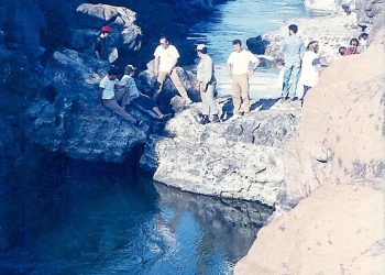 Foto histórica mostra o “Passo da Formiga” no Estreito Augusto César