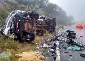 Colisão violenta na BR-153 em Severiano de Almeida mata caminhoneiro