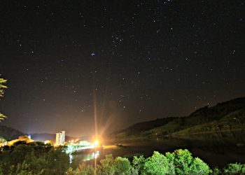 Estrelas decoram o céu do Balneário de Marcelino Ramos