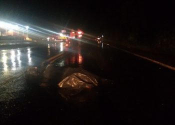 Acidente com morte na BR-153 em Marcelino Ramos