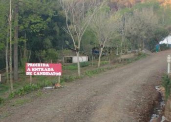 Agricultor proíbe a entrada de candidato em sua propriedade