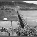 Foto histórica mostra ponte ferroviária sendo construída em Marcelino Ramos em 1910