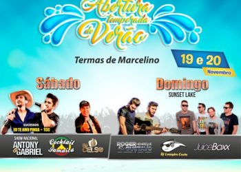 Começa venda de ingressos para a abertura da Temporada de Verão em Marcelino