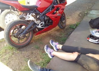 Acidente de moto na ponte rodoferroviária por pouco não termina em tragédia