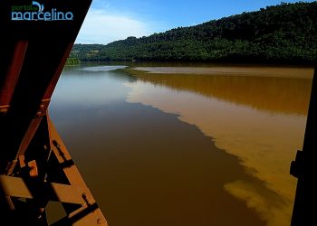 Fenômeno das águas proporciona espetáculo em Marcelino Ramos no final de semana