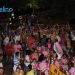 Foliões fazem a festa na noite deste sábado no Carnaval das Águas
