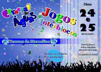 Jogos interblocos do Carnaval das Águas já tem 7 blocos confirmados