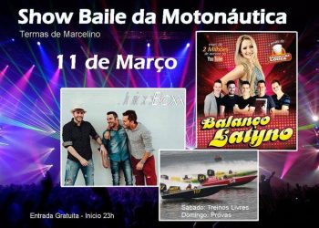 Motonáutica em Marcelino Ramos terá show baile gratuito com duas atrações