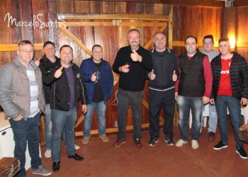 Jornalista Fabiano Baldasso visita Marcelino Ramos