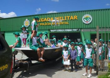 Patrulheiros mirins de Marcelino Ramos conhecem sede da Patram