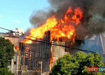 Incêndio atinge a empresa VICATO de Sanaduva