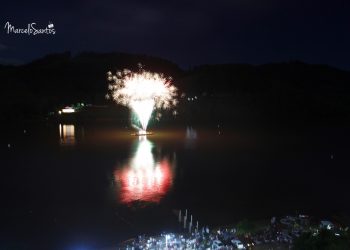 Veja como foi a queima de fogos na Festa de Revellion nas Termas de Marcelino