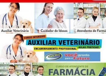 Abertas matrículas para cursos de Atendente de Farmácia, Cuidador de Idoso e Auxiliar Veterinário em Marcelino Ramos
