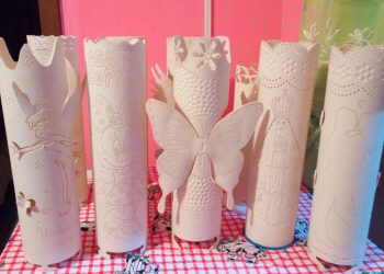 Jovem marcelinense transforma PVC em obras de arte