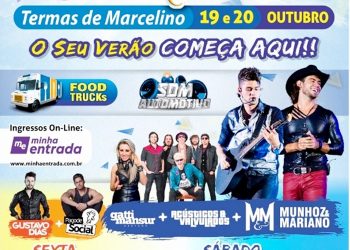 Divulgados os shows da Abertura da Temporada de Verão 2018/2019 de Marcelino Ramos