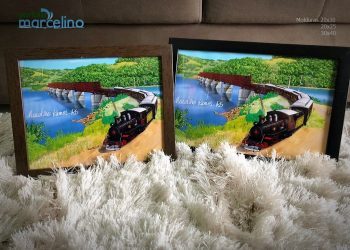 Portal de Marcelino lança quadros com pinturas digitais dos pontos turísticos de Marcelino Ramos