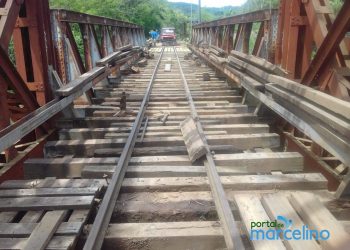 Veja como está a obra na Ponte Rodoferroviária de Marcelino Ramos