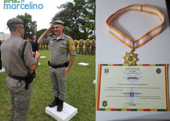 Comandante da Polícia Rodoviária com sede em Erechim recebe uma das mais importantes honrarias