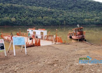 Balsa que faz a travessia em Marcelino Ramos suspende temporariamente serviços