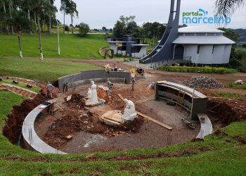 Santuário de Marcelino Ramos está passando por obras de revitalização