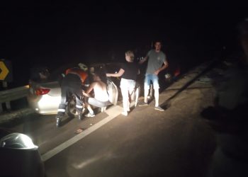 Acidente grave na BR-153 em Marcelino Ramos