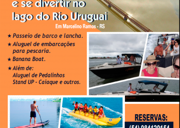 Divulgados detalhes, como valores e trajetos, dos passeios de barco que iniciam a partir do dia 23 em Marcelino Ramos