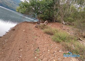 Imagens mostram como está o LAGO onde era o ESTREITO em Marcelino Ramos