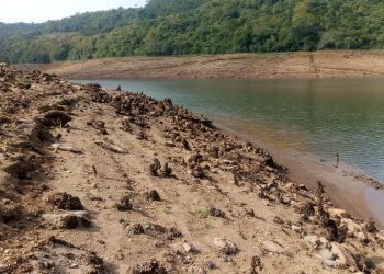 Lago da Usina de Machadinho: O retrato da estiagem em nossa região