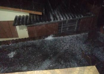 Chuva de granizo atinge Marcelino Ramos