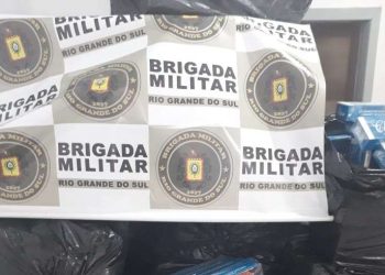 Brigada Militar de Maximiliano de Almeida apreende carga de cigarro