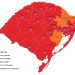 Mapa definitivo fica com 19 regiões em vermelho e duas em laranja