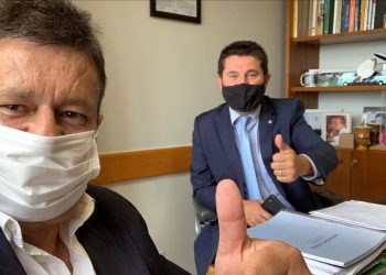 Prefeito de Marcelino Ramos garante junto a deputado empenho de MEIO MILHÃO para obra de pavimentação