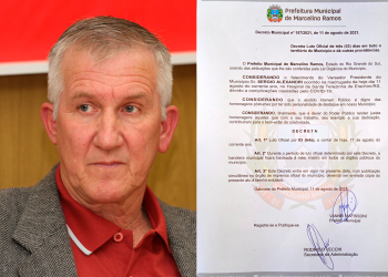 Município decreta luto oficial de 03 dias pela morte do presidente da Câmara