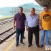 Engenheiros ferroviários visitam Marcelino Ramos para iniciar estudos do assoalhamento da ponte rodoferroviária