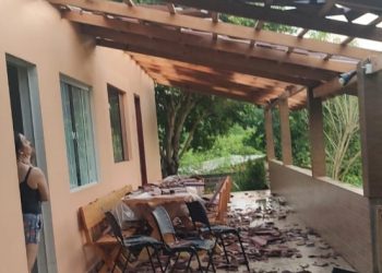 Temporal provoca destruição no interior de Marcelino Ramos