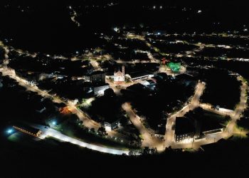 Veja como está ficando as ruas de Marcelino Ramos com implantação da nova iluminação por Led