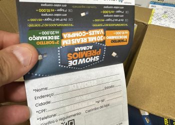 Consumidores que comprarem nos associados da ACIMAR até março vão concorrer a R$ 30 mil